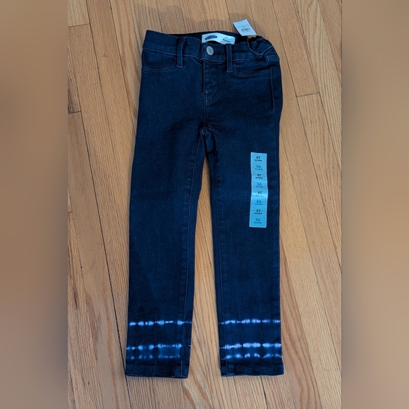 Ballerina Blue Jeans with Classic Slim Fit and Tie-Dye Detail - Picture 1 of 4